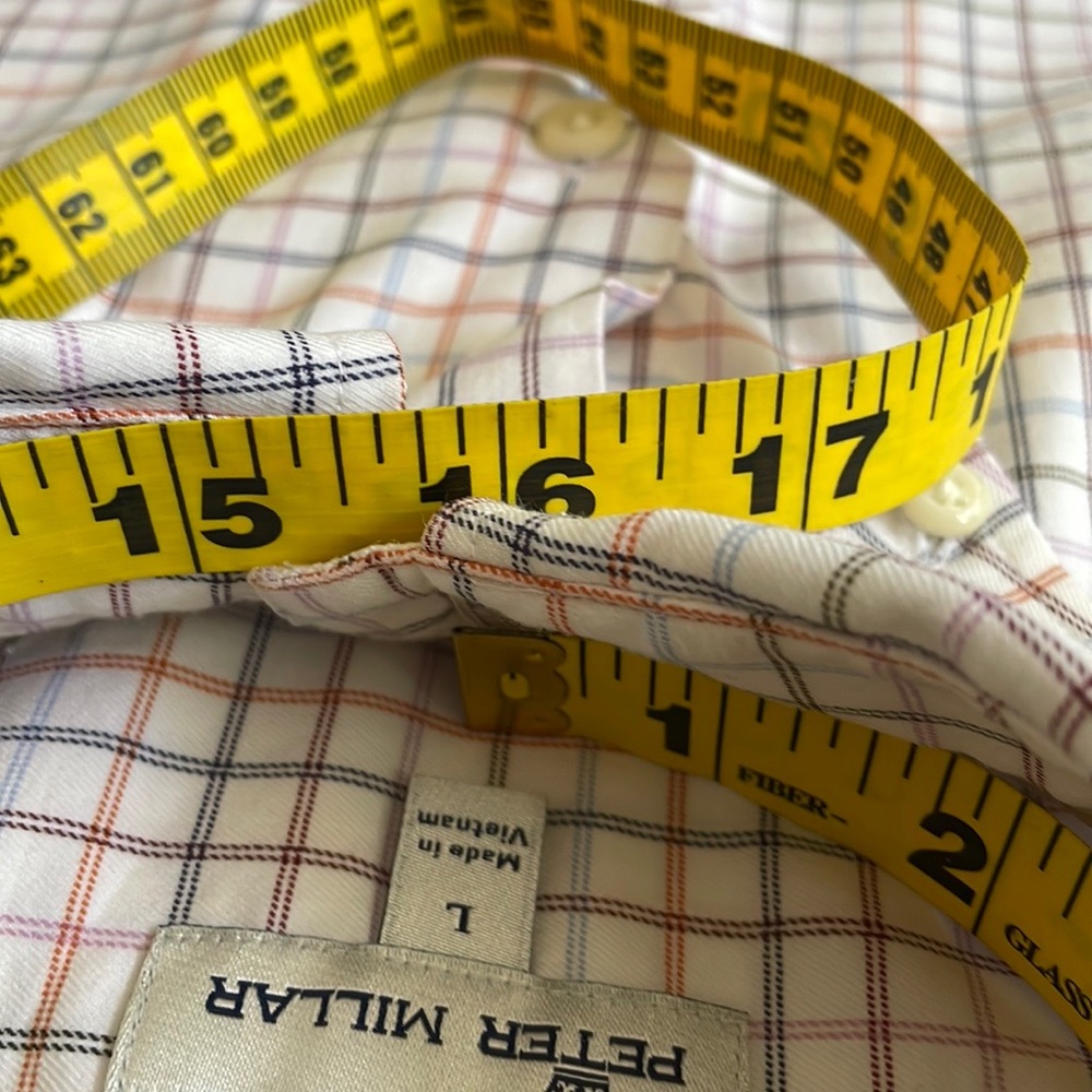 Peter Millar Men’s Shirt Long Sleeve Button Down Multicolor Plaid - Picture 14 of 14